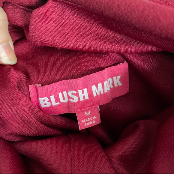 Azazie / Blush Mark Burgundy Backless Bridemaid / Formal Dress | Size M - Picture 9 of 11